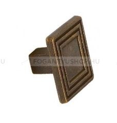 SCHWINN Gomb fogantyú - 1 furatos - Z038 - Antik patina barna - Zamak fém ötvözet