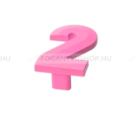RUJZ DESIGN Gyerek fogantyú szám, 2 számjegy - 64 mm - 600.02 - Barbi lila - Műanyag