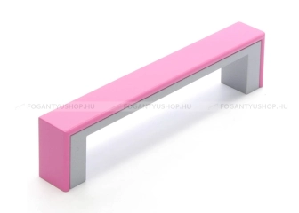 RUJZ DESIGN Fogantyú - 128 mm - 598.32 - Matt króm - Barbi lila - Műanyag