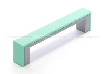 RUJZ DESIGN Fogantyú - 128 mm - 598.32 - Matt króm - Barbi zöld - Műanyag