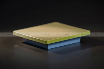 RUJZ DESIGN Fogantyú - 64 mm - 596.22 - Matt króm - Barbi sárga - Műanyag