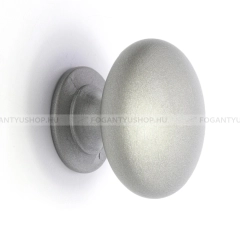 RUJZ DESIGN Gomb fogantyú - 1 furatos - ms 3.28 - Ezüst inox (szálcsiszolt) - Zamak fém ötvözet