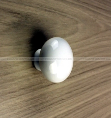 GRIMME Gomb fogantyú - 1 furatos - FG721475.99 - Fehér - Porcelán