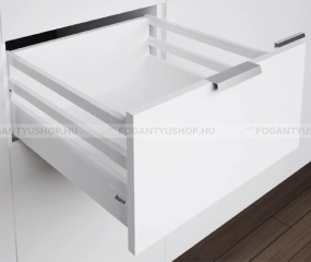 HARN RITMA CUBE H - Duplafalú fémoldalas fiók, dupla szögletes oldalkorláttal 83x550mm, max. 35kg