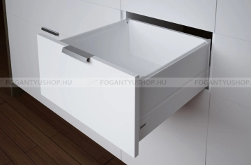 HARN RITMA CUBE HSE - Duplafalú fémoldalas fiók kerek korláttal, magasított oldalakkal 83x650mm, max.60kg