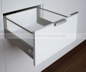 HARN RITMA CUBE H - Duplafalú fémoldalas fiók magasított, kerek oldalkorláttal 83x650mm, max. 60kg