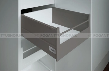 HARN RITMA CUBE HSE - Duplafalú fémoldalas belső fiók kerek, magasított oldalakkal, 83x650mm, max. 60kg