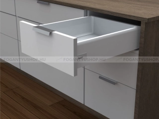 HARN RITMA CUBE S - Duplafalú fémoldalas fiók 115x550mm, max. 60kg