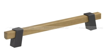 SCHWINN Fogantyú - Z324 - Tölgyfa - Antracit csillámos szürke - Zamak fém ötvözet - Fa