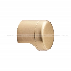 FURNIPART Gomb fogantyú POINT - 1 furatos - Szálcsiszolt arany - Zamak fém ötvözet