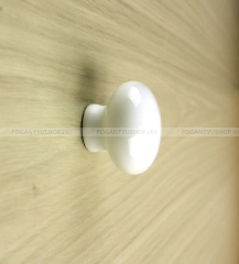 GRIMME Gomb fogantyú - 1 furatos - FG721474.99 - Fehér - Porcelán