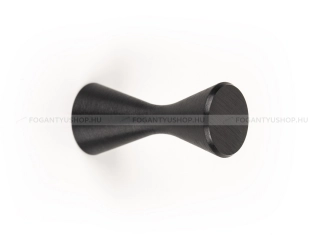VIEFE Gomb fogantyú DIABOLO - 1 furatos - Fekete szálcsiszolt - Alumínium