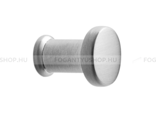 FURNIPART Gomb fogantyú GATE KNOB - 1 furatos - Ezüst inox (szálcsiszolt) - Zamak fém ötvözet