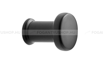 FURNIPART Gomb fogantyú GATE KNOB - 1 furatos - Festett fekete - Zamak fém ötvözet