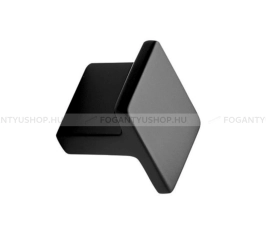 FURNIPART Gomb fogantyú TRANSIT KNOB - 16 mm - Festett fekete - Zamak fém ötvözet
