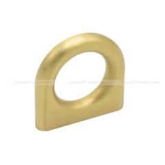 FURNIPART Gomb fogantyú LUCK KNOB - 32 mm - Szálcsiszolt arany - Zamak fém ötvözet - Színes fém gombfogantyú, bútorgomb
