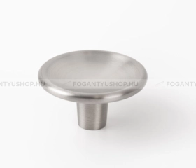VIEFE Gomb fogantyú DISC - Ezüst inox (szálcsiszolt) - Zamak fém ötvözet