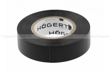 HÖGERT HT1P281 PVC szigetelőszalag 20m méter hosszú, 19mm széles, fekete