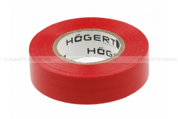 HÖGERT HT1P282 PVC szigetelőszalag 20m méter hosszú, 19mm széles, piros
