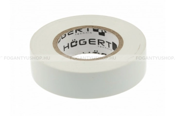 HÖGERT HT1P285 PVC szigetelőszalag 20m méter hosszú, 19mm széles, fehér