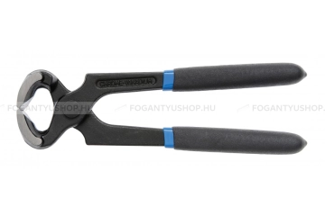 HÖGERT HT1P350 harapófogó, króm-vanádium ötvözött acél, gumírozott kék-fekete nyéllel, 180mm