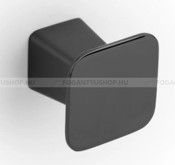 VIEFE Gomb fogantyú PRISM - 1 furatos - Szálcsiszolt grafit - Zamak fém ötvözet
