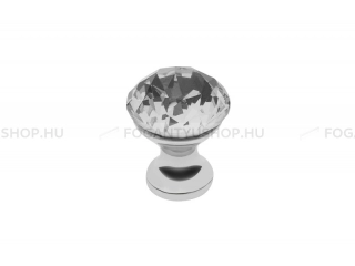 GTV-P CRPB - 20 mm - 1 furatos - Fényes króm - Alumínium - Üveg
